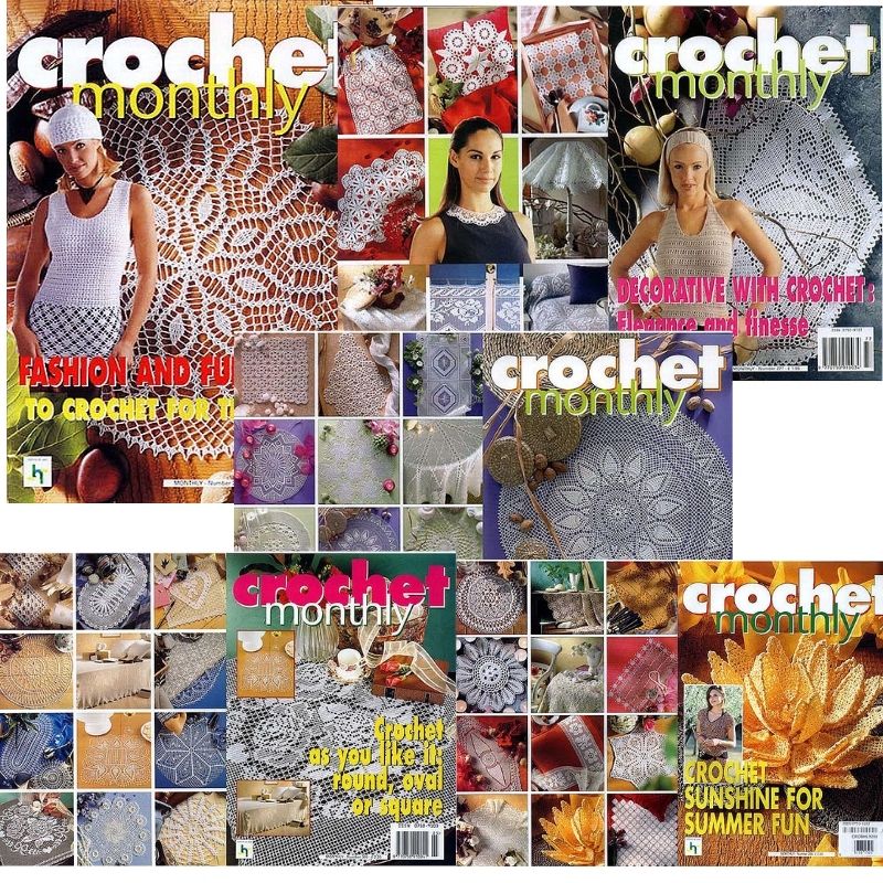 Crochet Monthly Magazine Doily Collection No 2 Crochet Australia